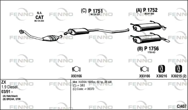 Изпускателна система FENNO               