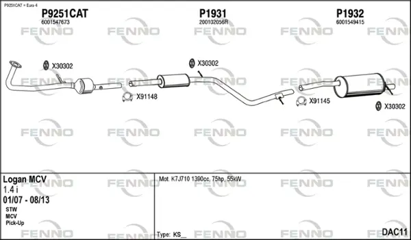 Изпускателна система FENNO               