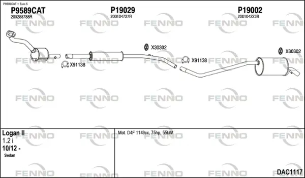 Изпускателна система FENNO               