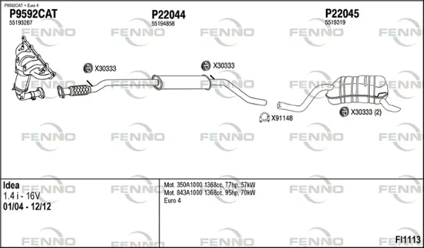 Изпускателна система FENNO               