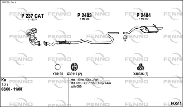 Изпускателна система FENNO               