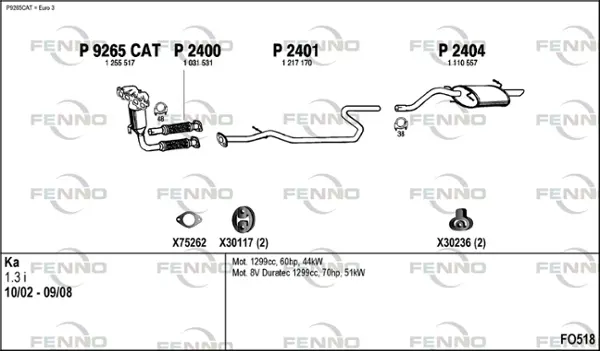 Изпускателна система FENNO               