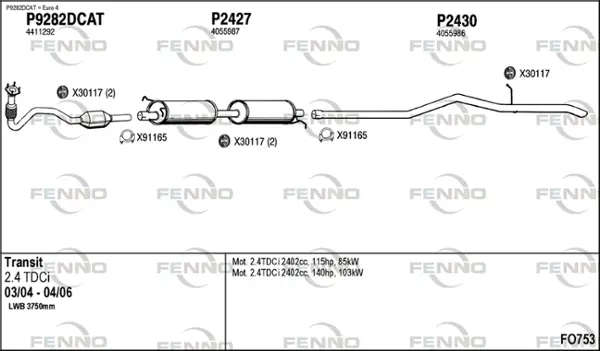 Изпускателна система FENNO               
