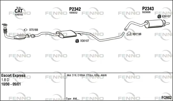 Изпускателна система FENNO               