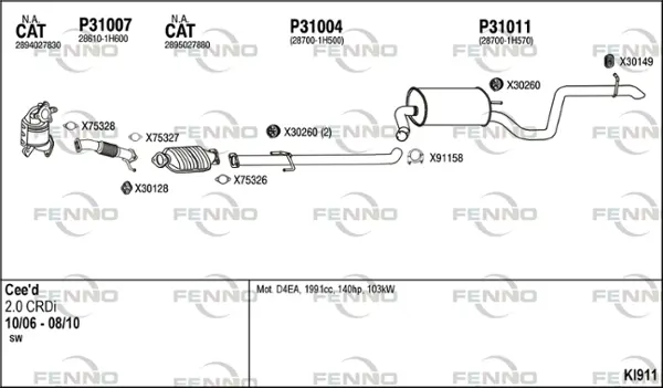 Изпускателна система FENNO               