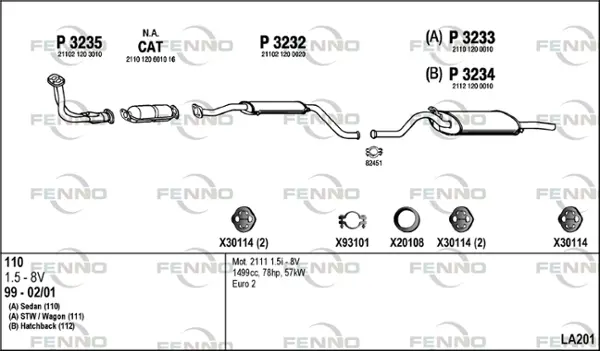 Изпускателна система FENNO               