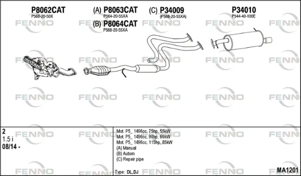 Изпускателна система FENNO               