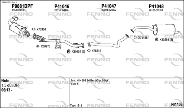 Изпускателна система FENNO               