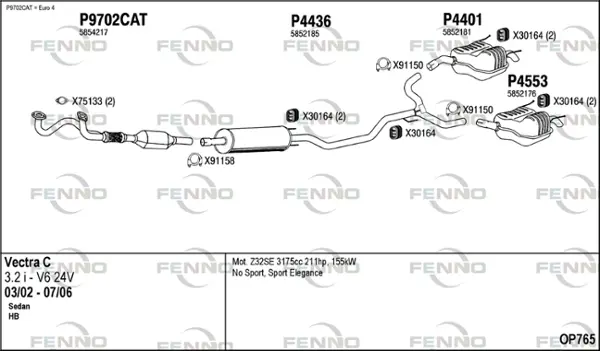 Изпускателна система FENNO               