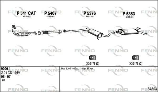 Изпускателна система FENNO               