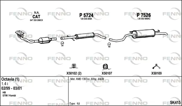 Изпускателна система FENNO               