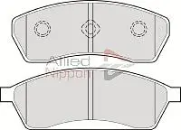 комплект спирачно феродо, дискови спирачки COMLINE             