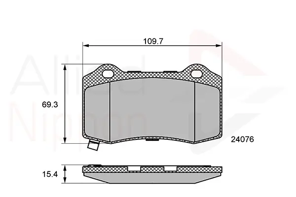 комплект спирачно феродо, дискови спирачки COMLINE             