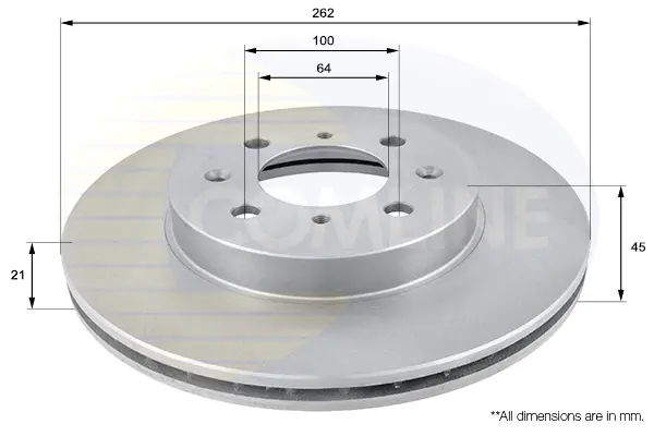спирачен диск COMLINE             