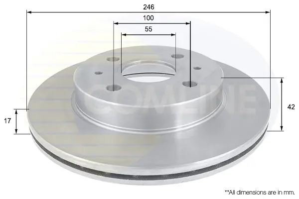 спирачен диск COMLINE             