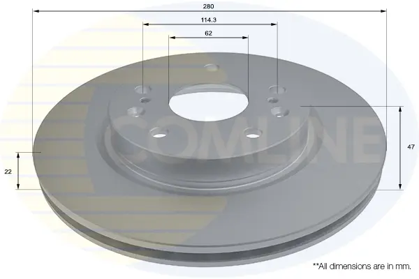 спирачен диск COMLINE             