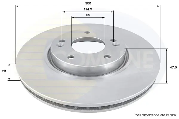 спирачен диск COMLINE             