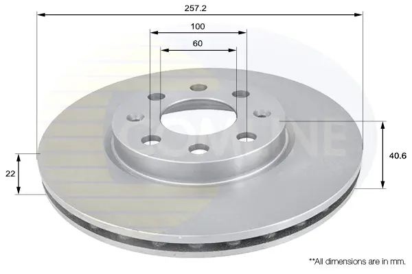 спирачен диск COMLINE             