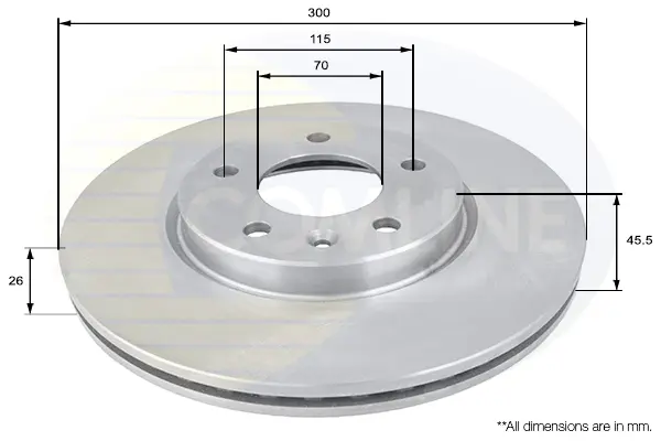 спирачен диск COMLINE             