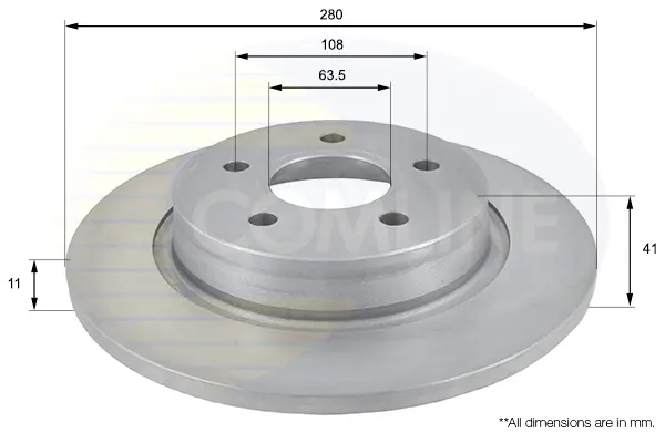 спирачен диск COMLINE             