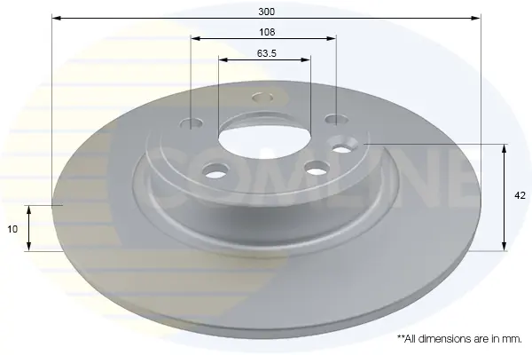 спирачен диск COMLINE             