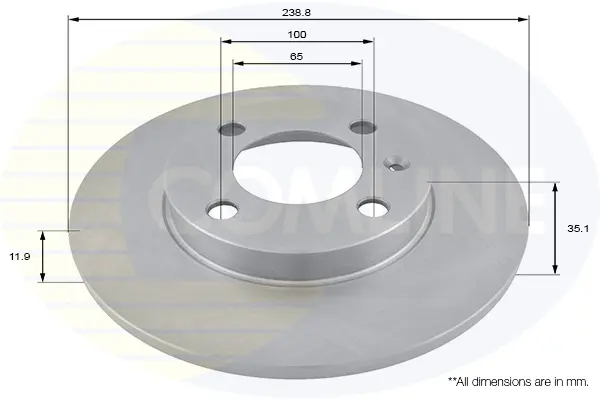 спирачен диск COMLINE             