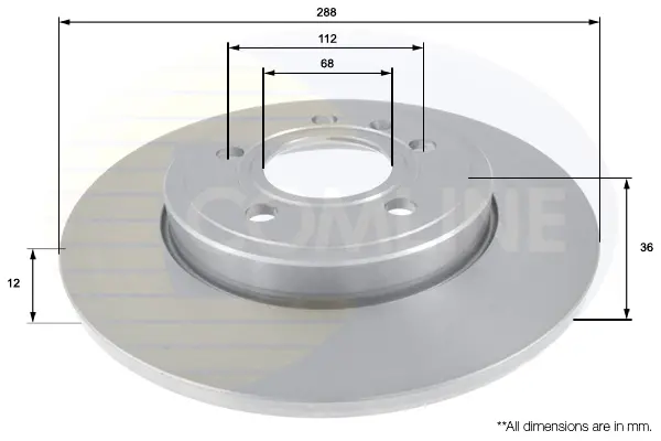 спирачен диск COMLINE             