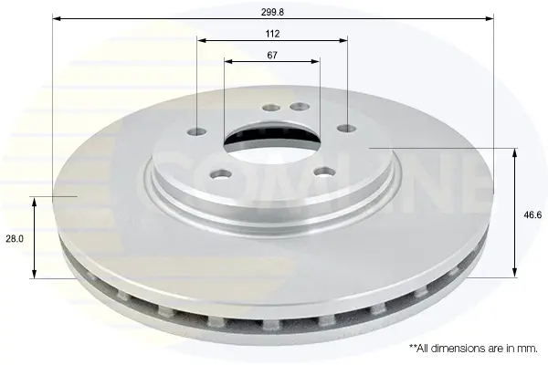 спирачен диск COMLINE             