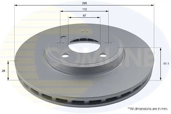 спирачен диск COMLINE             