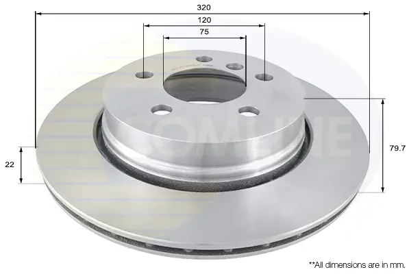 спирачен диск COMLINE             
