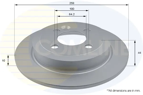 спирачен диск COMLINE             