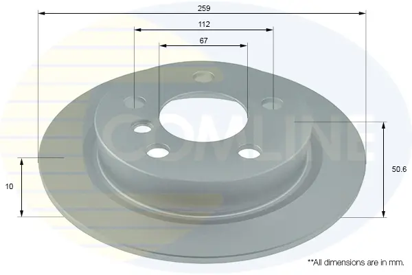 спирачен диск COMLINE             