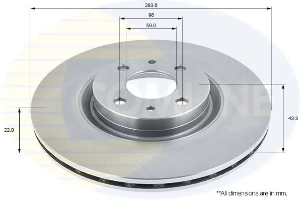 спирачен диск COMLINE             
