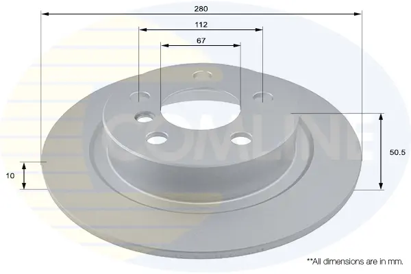 спирачен диск COMLINE             
