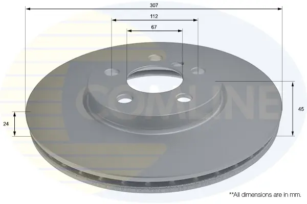 спирачен диск COMLINE             