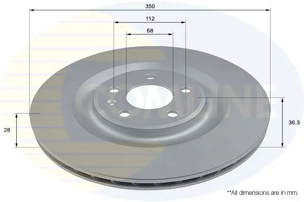 спирачен диск COMLINE             