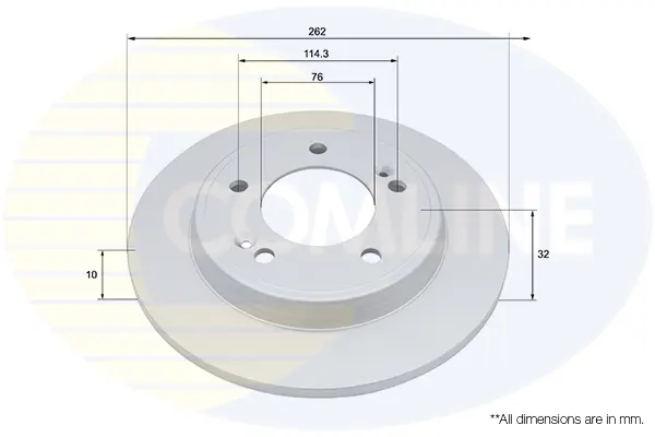 спирачен диск COMLINE             