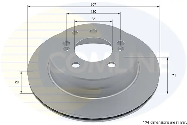спирачен диск COMLINE             