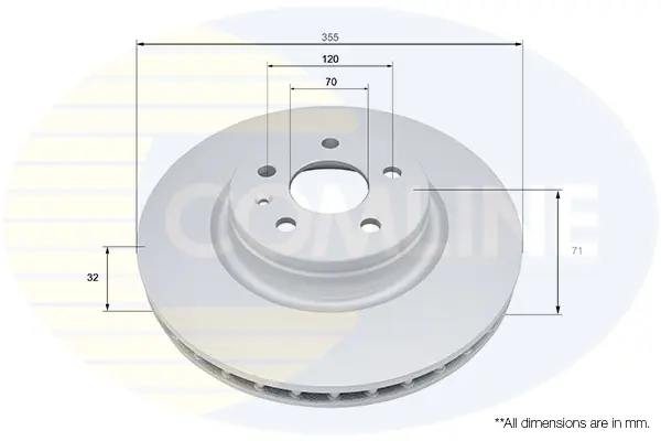 спирачен диск COMLINE             