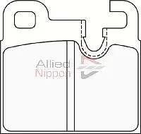 комплект спирачно феродо, дискови спирачки COMLINE             
