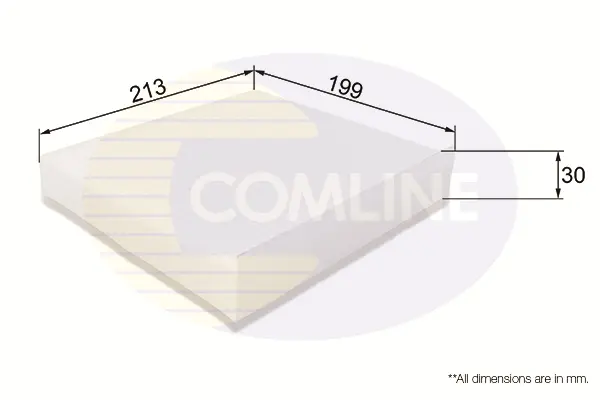 Филтър купе (поленов филтър) COMLINE             