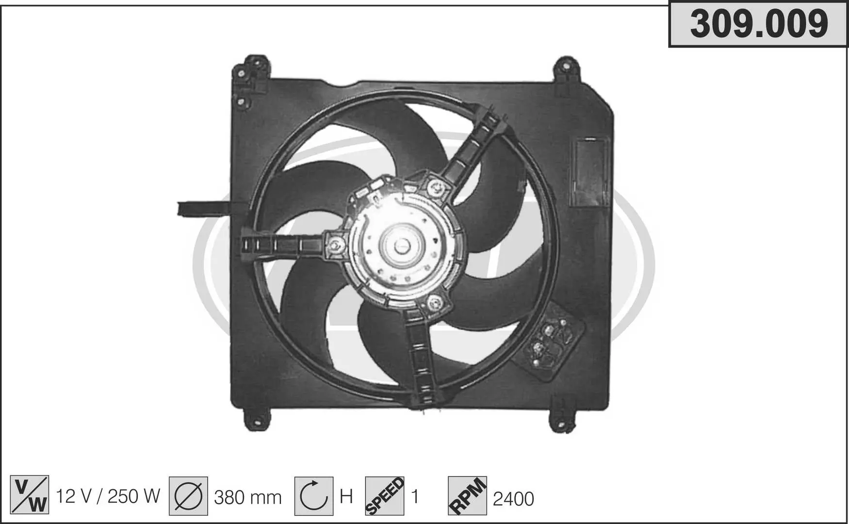 вентилатор, охлаждане на двигателя AHE                 