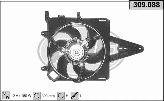 вентилатор, охлаждане на двигателя AHE                 