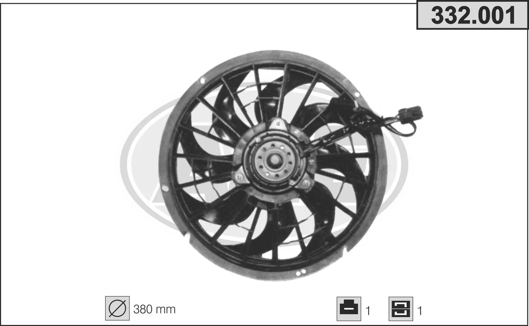 вентилатор, охлаждане на двигателя AHE                 