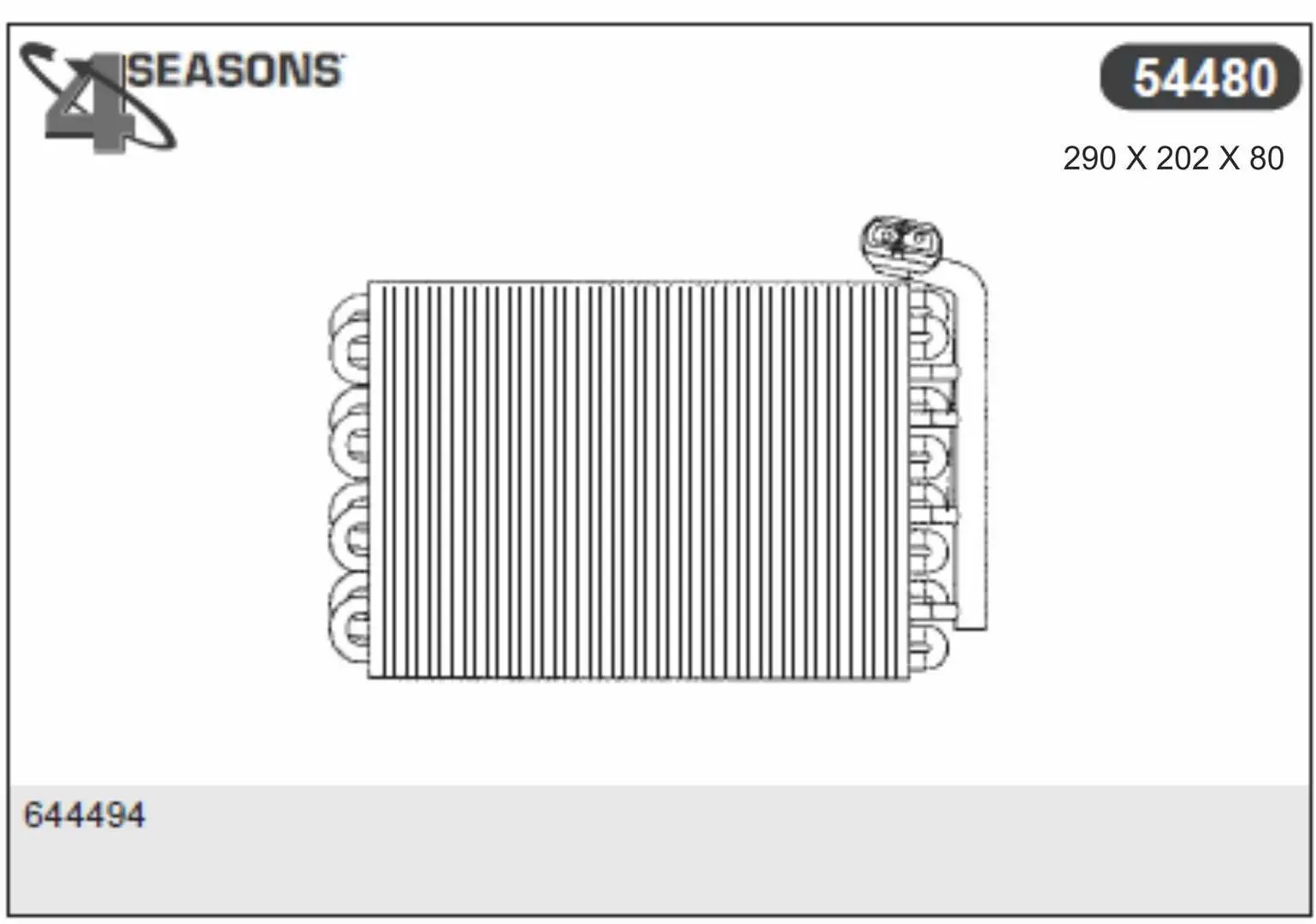 изпарител, климатична система AHE                 