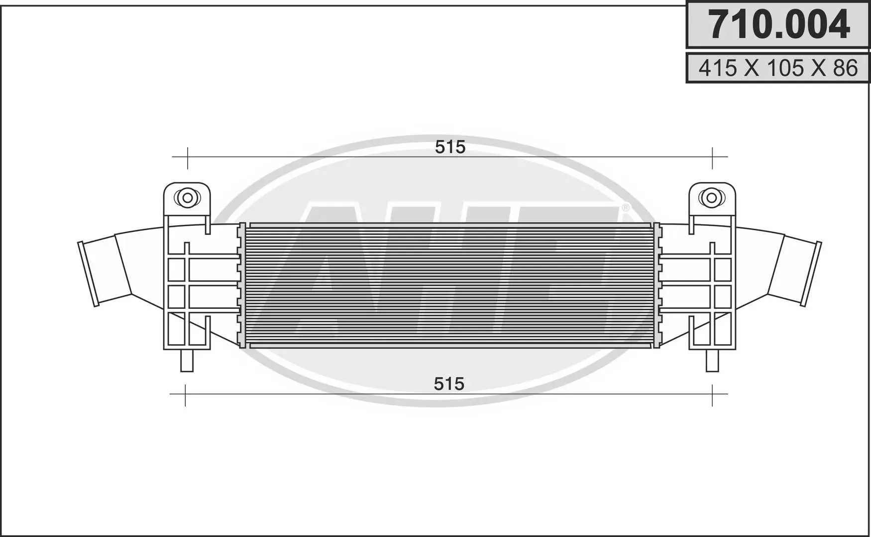 интеркулер (охладител за въздуха на турбината) AHE                 