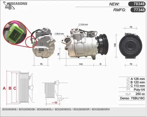 компресор, климатизация AHE                 