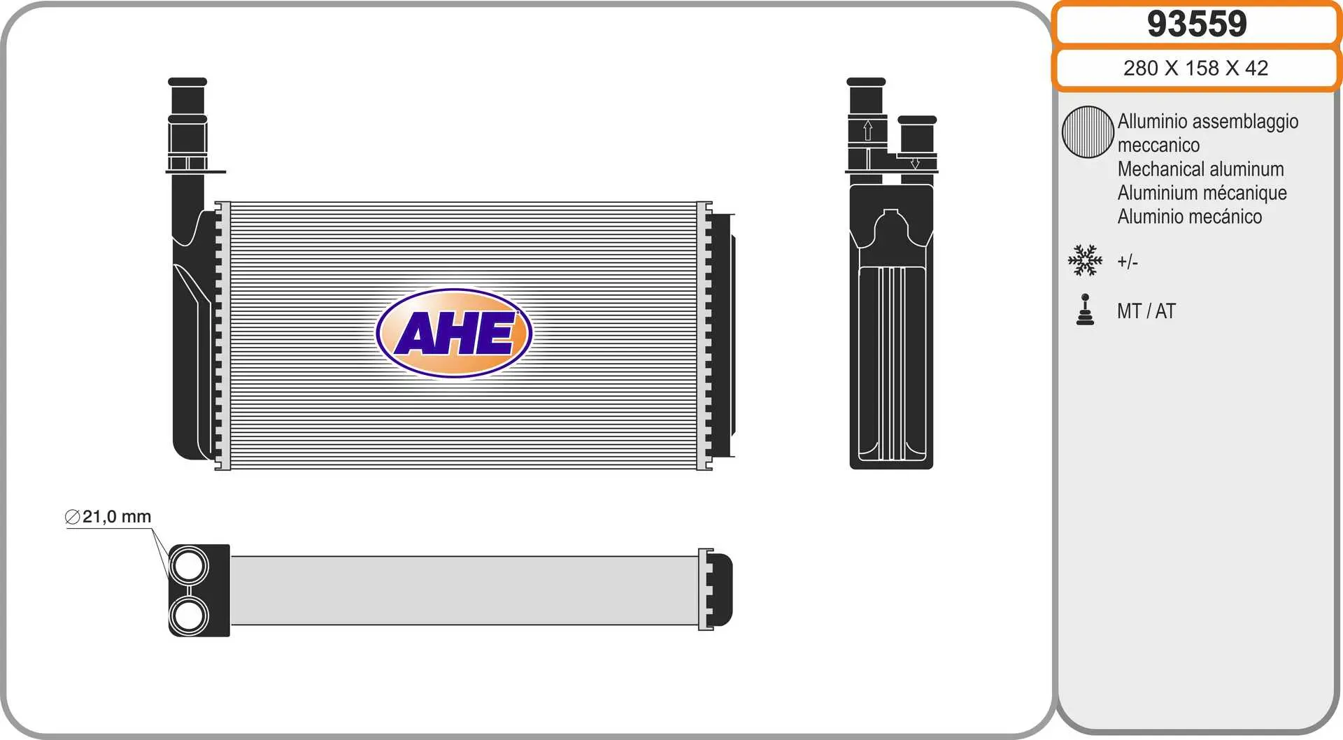 Радиатор за парно за ALFA ROMEO 164 (164) 3.0 93559 AHE                 