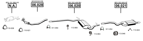 Изпускателна система ASMET               