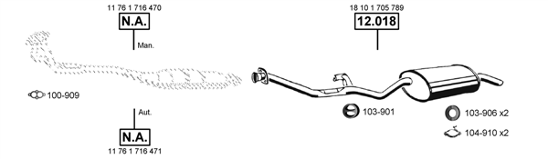 Изпускателна система ASMET               